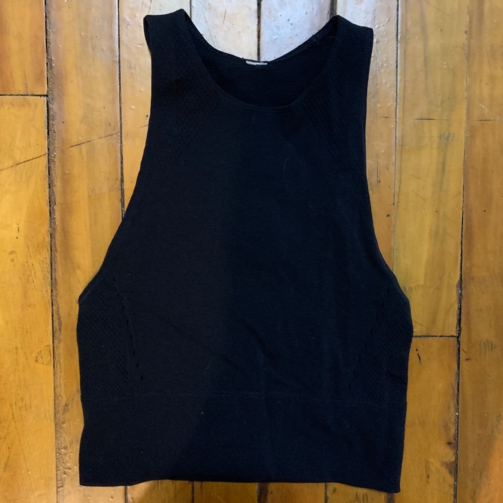 Adidas High Neck Racerback Running Workout Crop Top